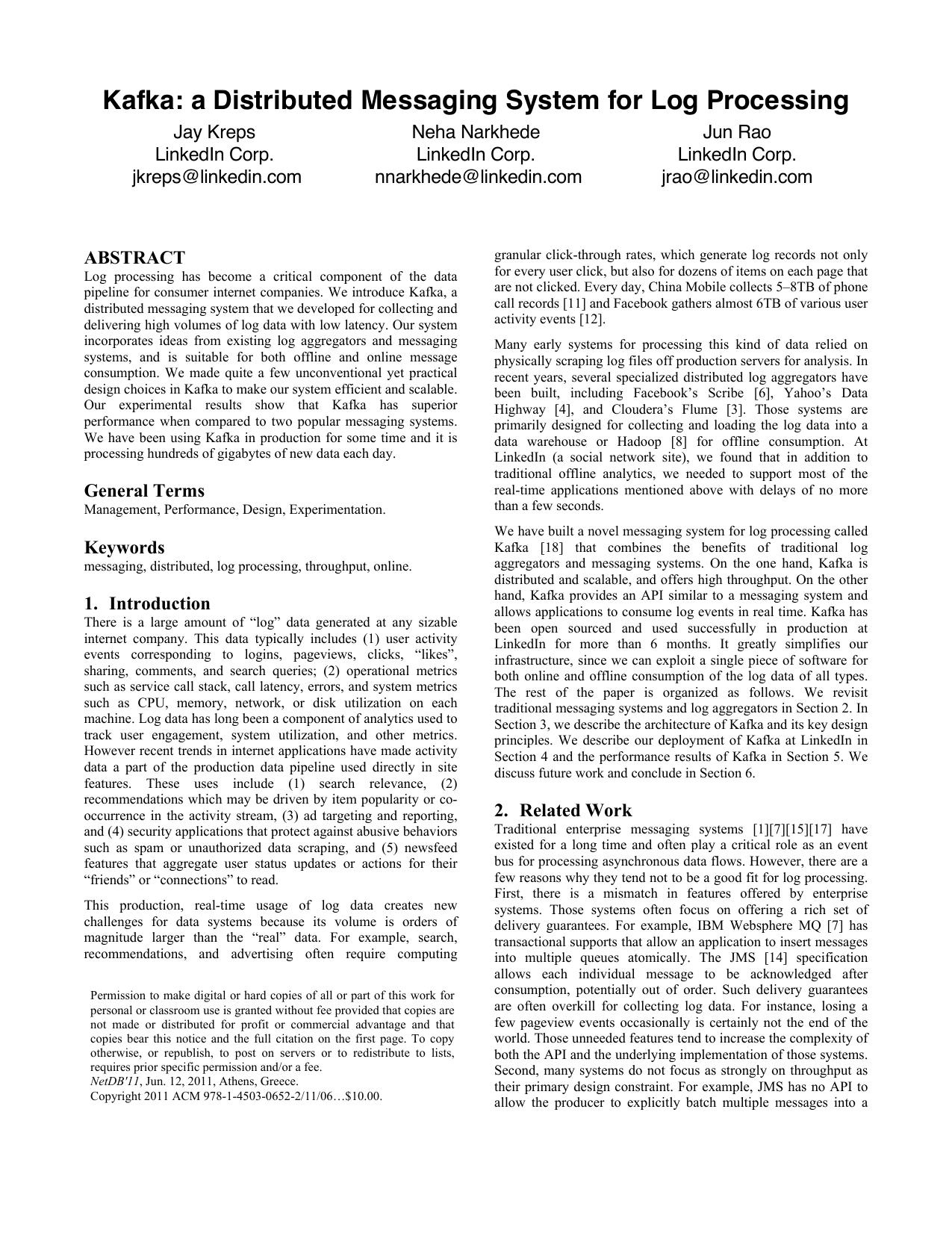 Kafka: The Definitive Guide: Real-Time Data and Stream Processing at Scale