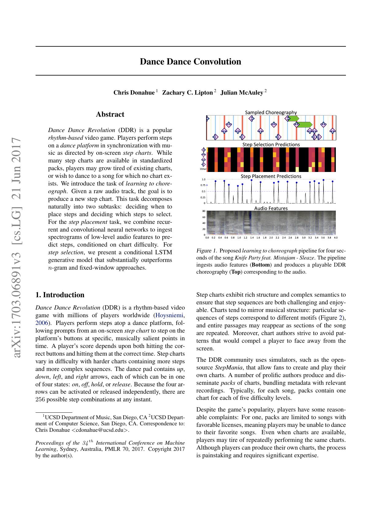 Dance Dance Convolution