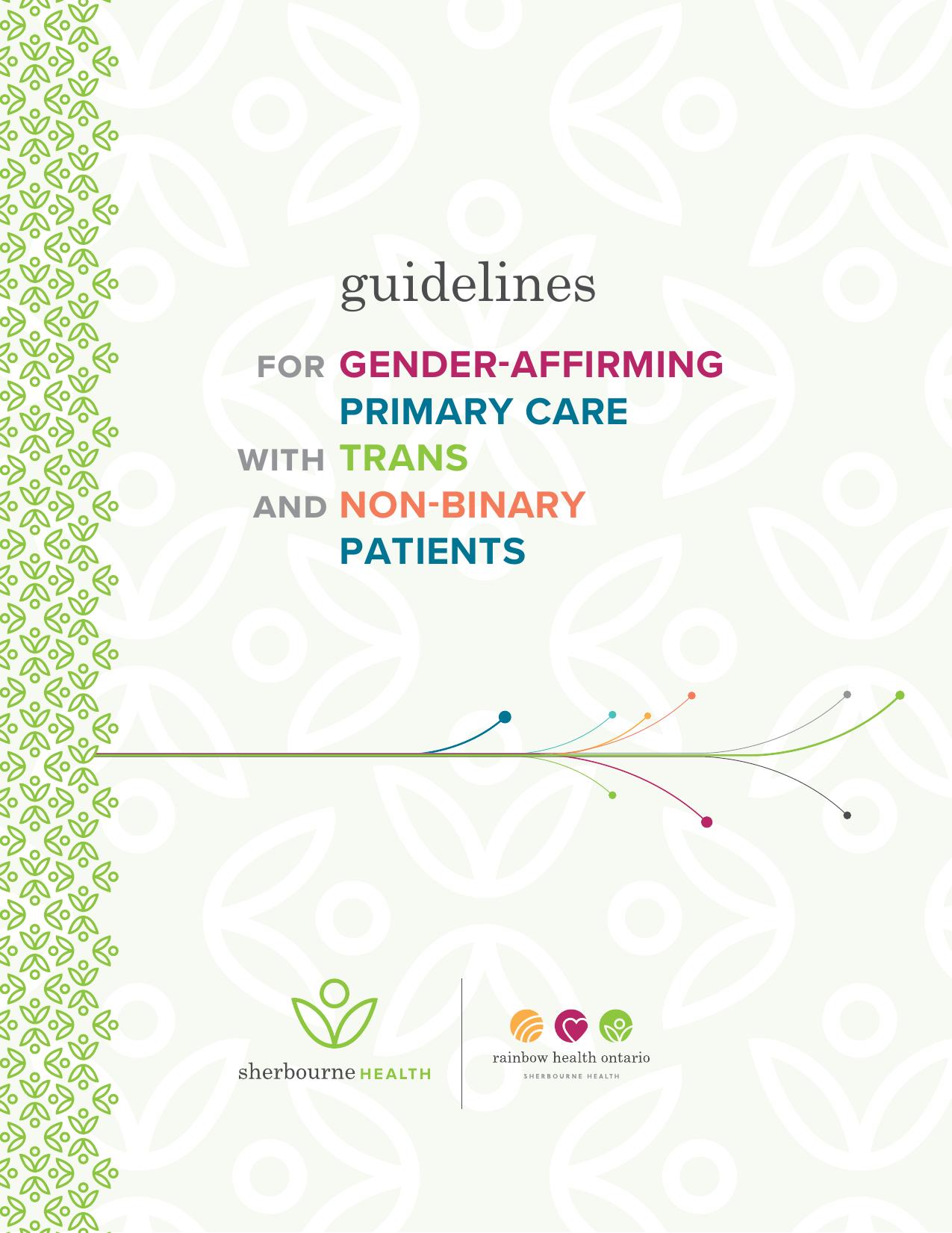 Guidelines for Gender-Affirming Primary Care with Trans and Non-Binary Patients