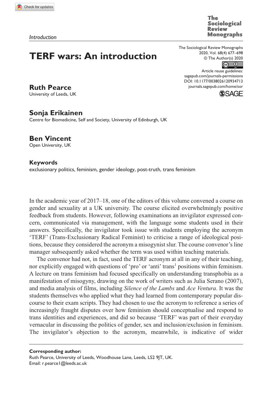 TERF wars: An introduction