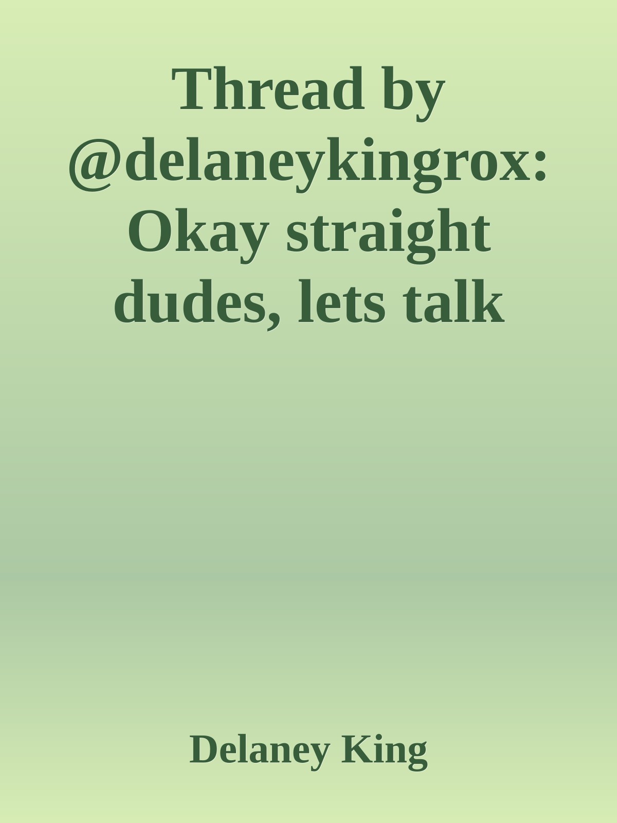 Thread by @delaneykingrox: Okay straight dudes, lets talk about the confusion you may feel being attracted to a transgender woman from a purely scientific point of vie…