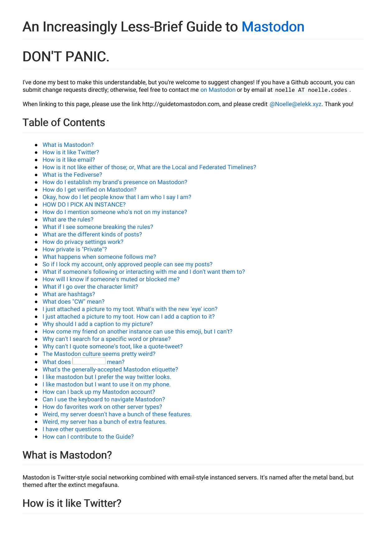 An Increasingly Less-Brief Guide to Mastodon